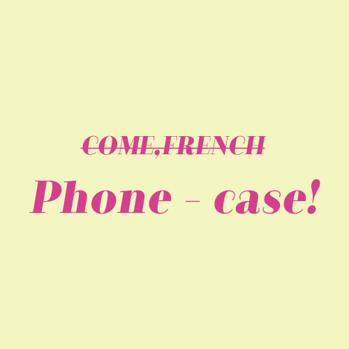 [빠른발송] Comef,french phone-case!